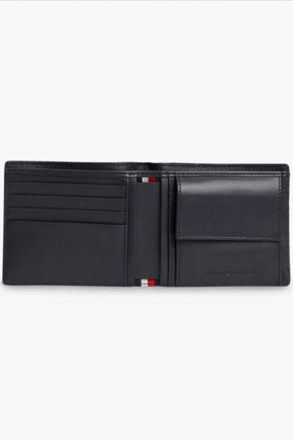 Tommy Hilfiger Embossed CC &amp; Coin Wallet Navy