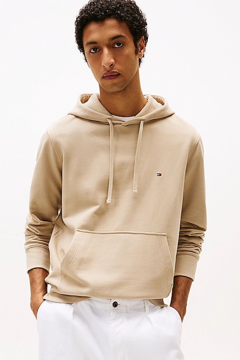 Tommy Hilfiger Essential Terry Hoodie Sandalwood