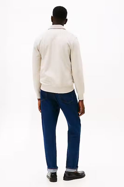 Tommy Hilfiger Essential Terry Zip Oatmilk