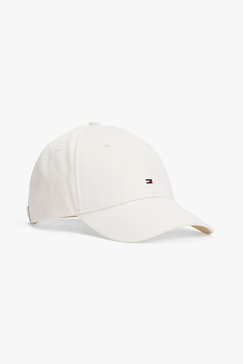 Tommy Hilfiger Flag Cotton 6 Panel Cap Ivory