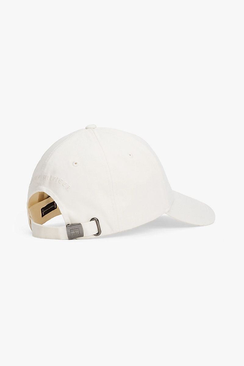 Tommy Hilfiger Flag Cotton 6 Panel Cap Ivory