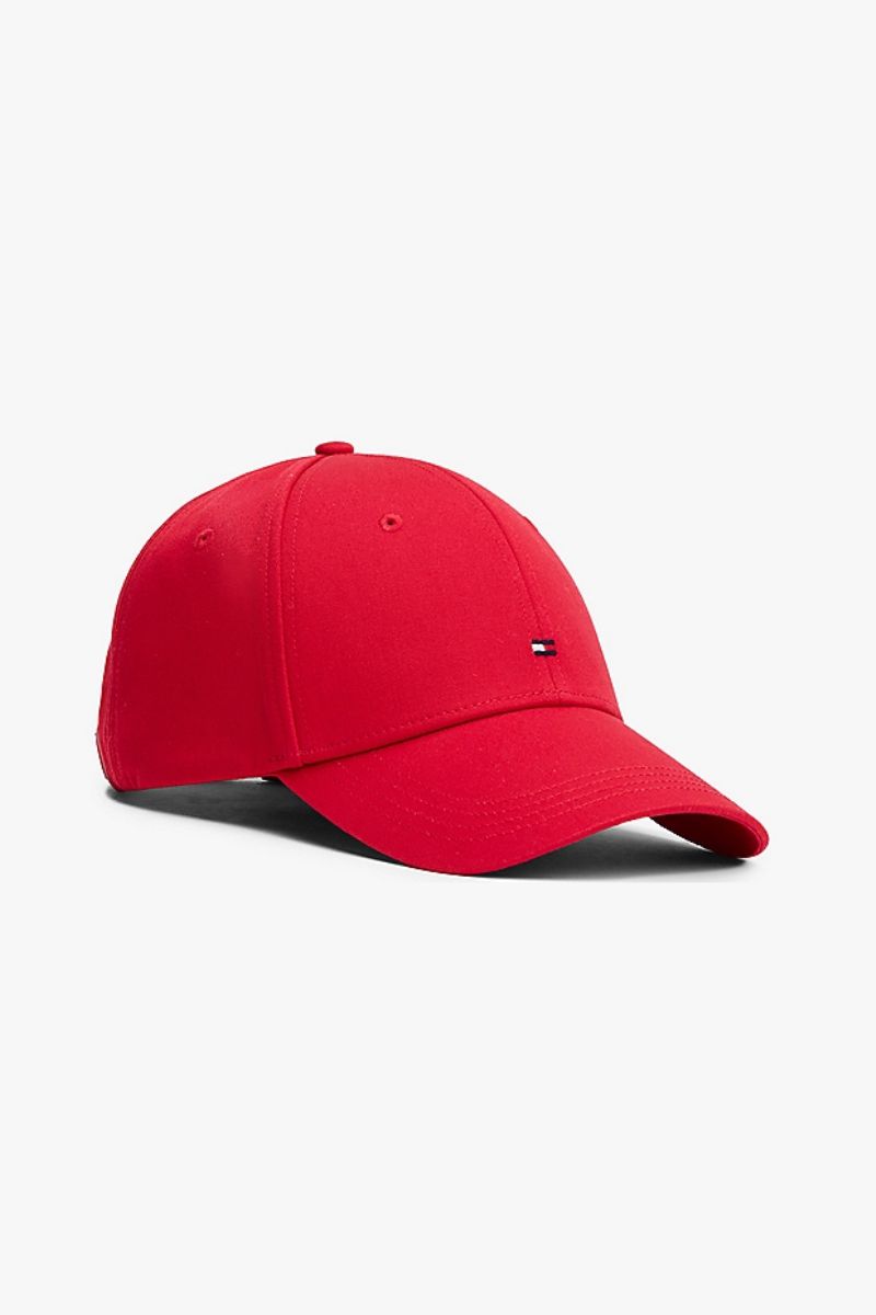 Tommy Hilfiger Flag Cotton 6 Panel Cap Red