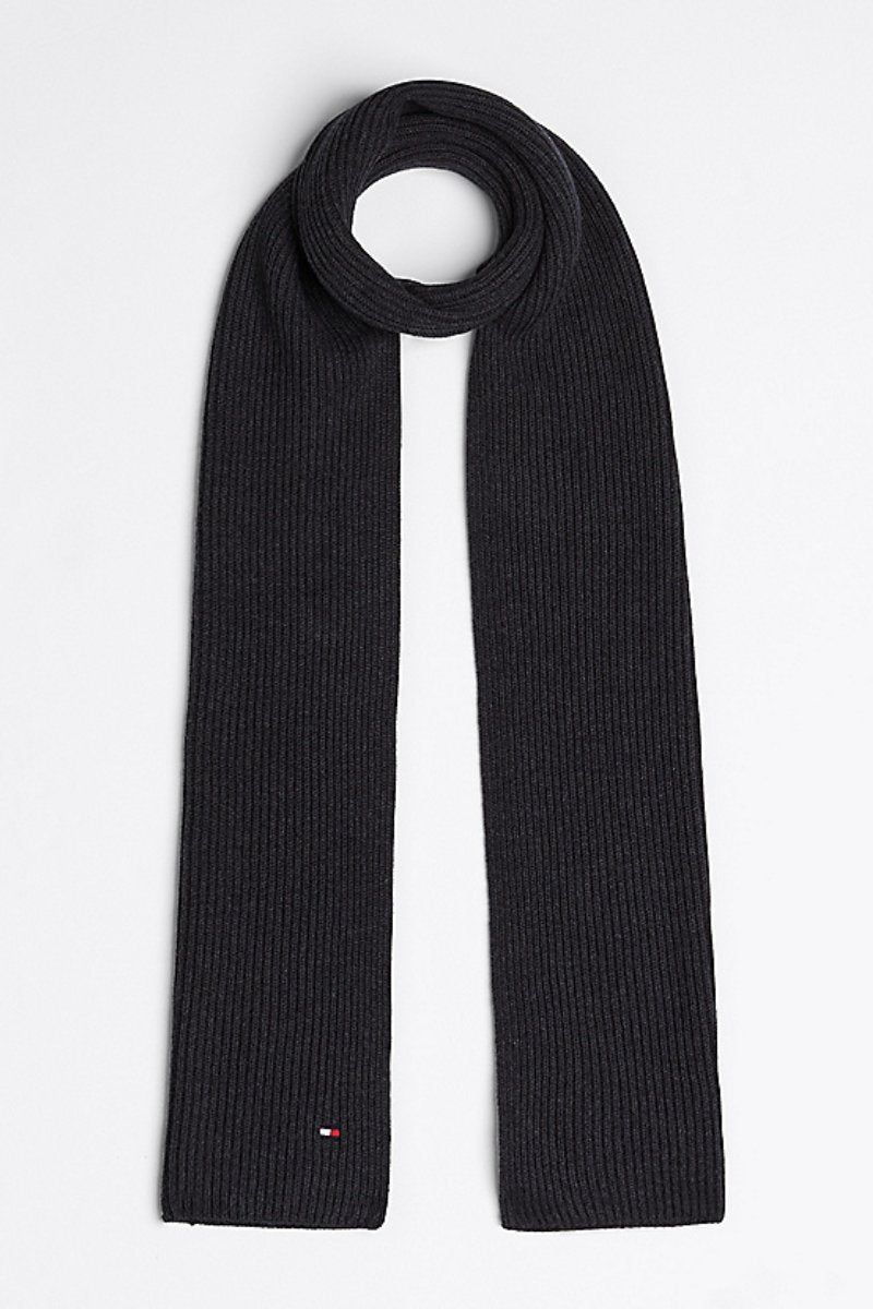 Tommy Hilfiger Flag Pima Scarf Charcoal