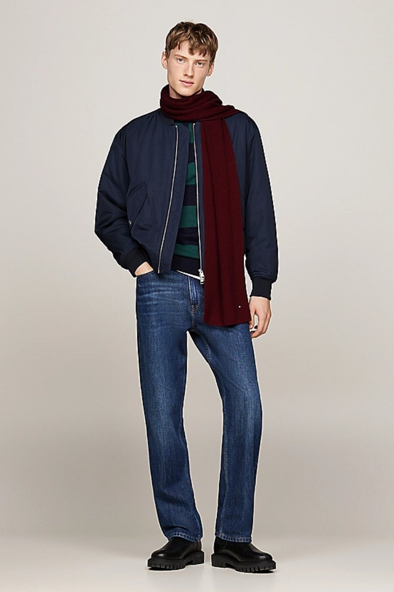 Tommy Hilfiger Flag Pima Scarf Rouge