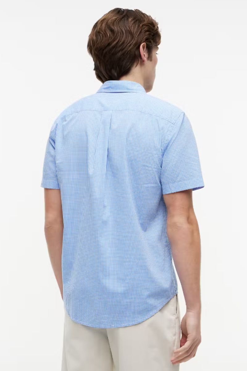 Tommy Hilfiger Flex Poplin Gingham Shirt Blue