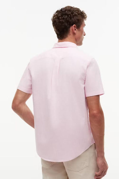 Tommy Hilfiger Flex Poplin Gingham Shirt Pink
