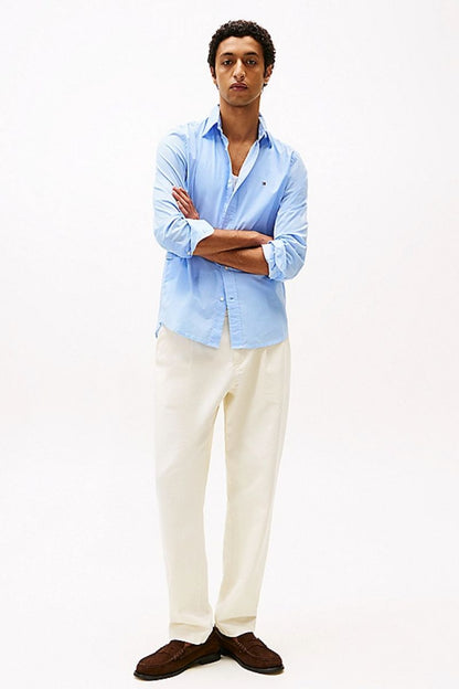 Tommy Hilfiger Flex Poplin Mini Shirt Sweet Blue