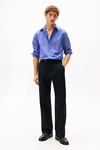 Tommy Hilfiger Hairline Stripe Shirt Blue
