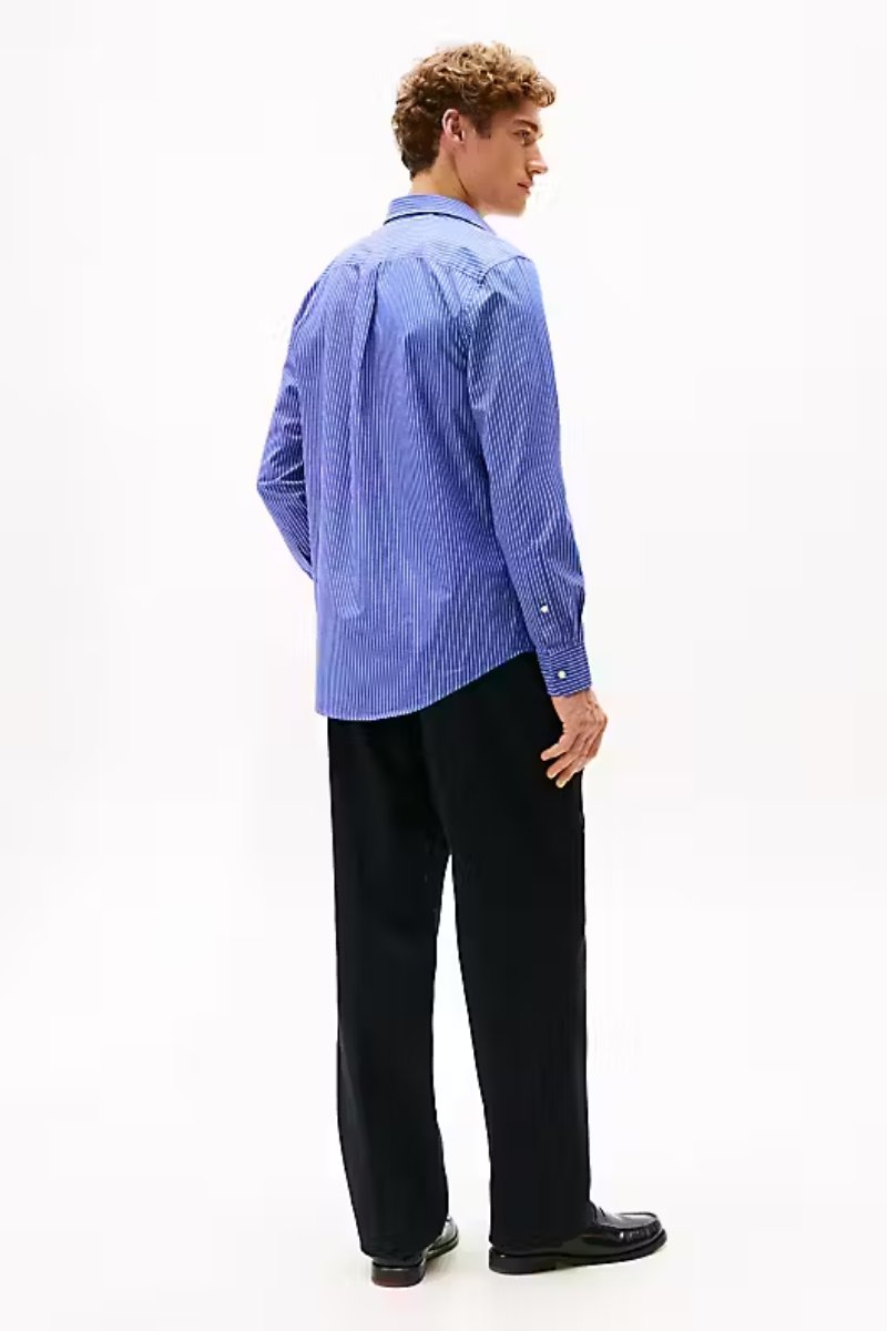 Tommy Hilfiger Hairline Stripe Shirt Blue