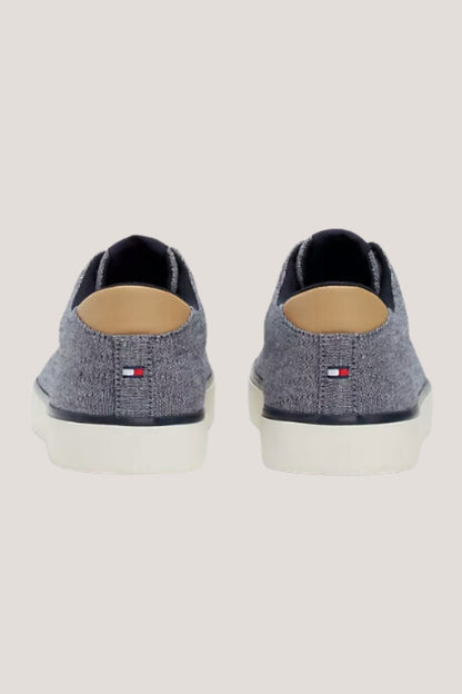 Tommy Hilfiger Hi Vulc Chambray Trainers Navy