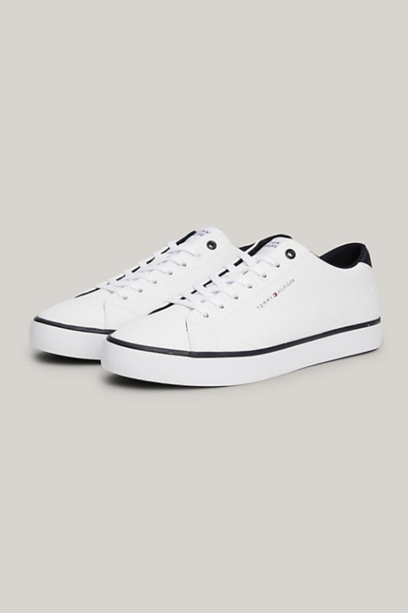 Tommy Hilfiger Hi Vulc Leather Trainers White
