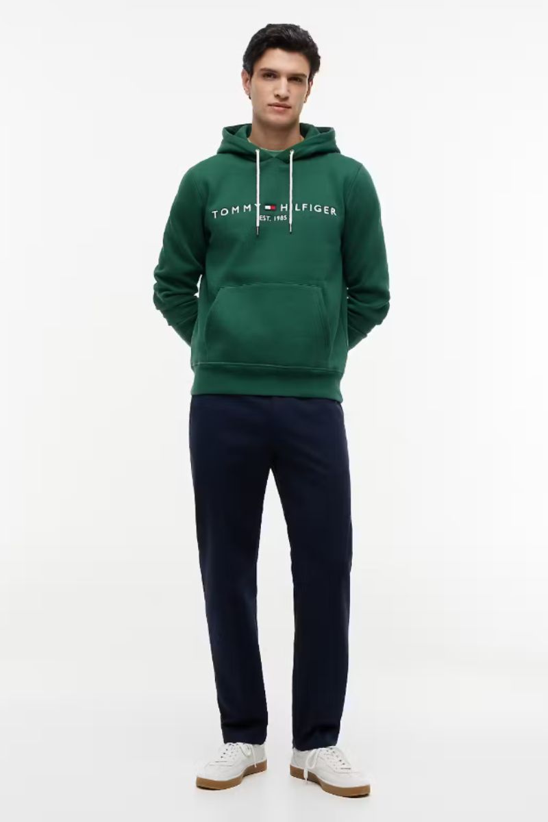 Tommy Hilfiger Logo Hoodie Street Green