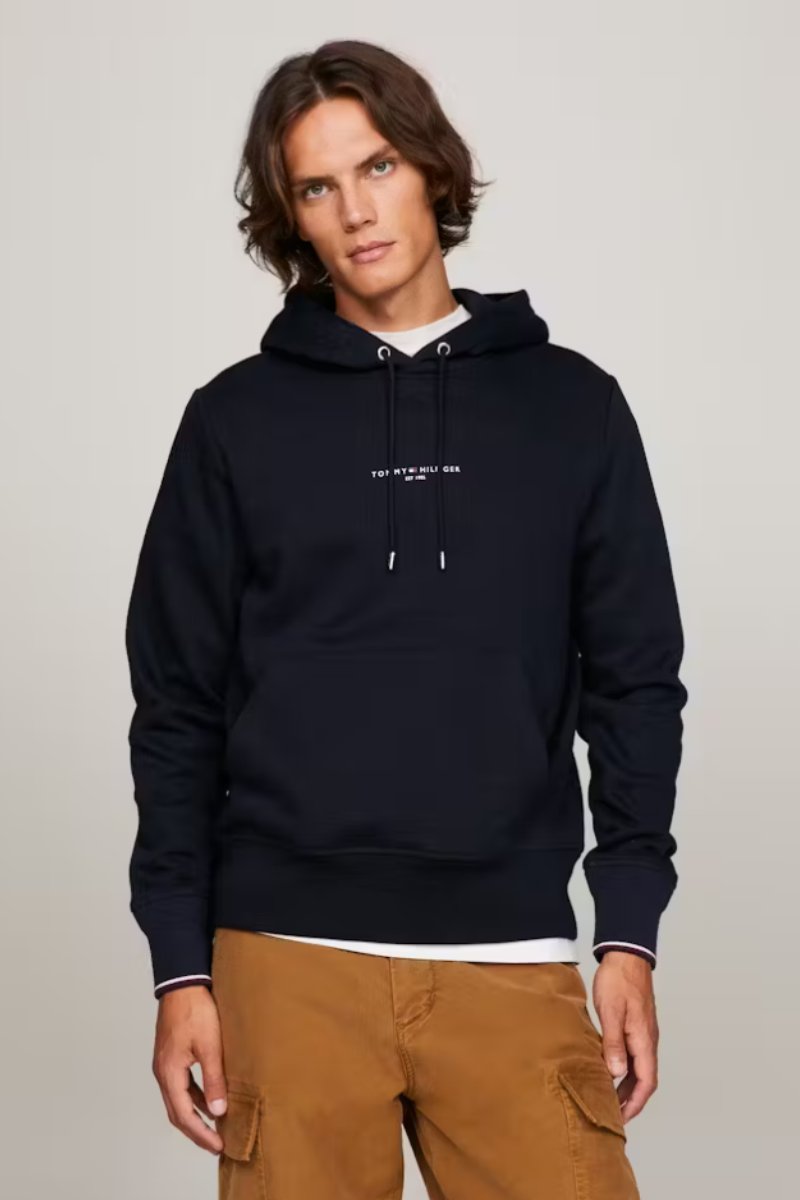 Tommy Hilfiger Logo Hood Tipped Navy