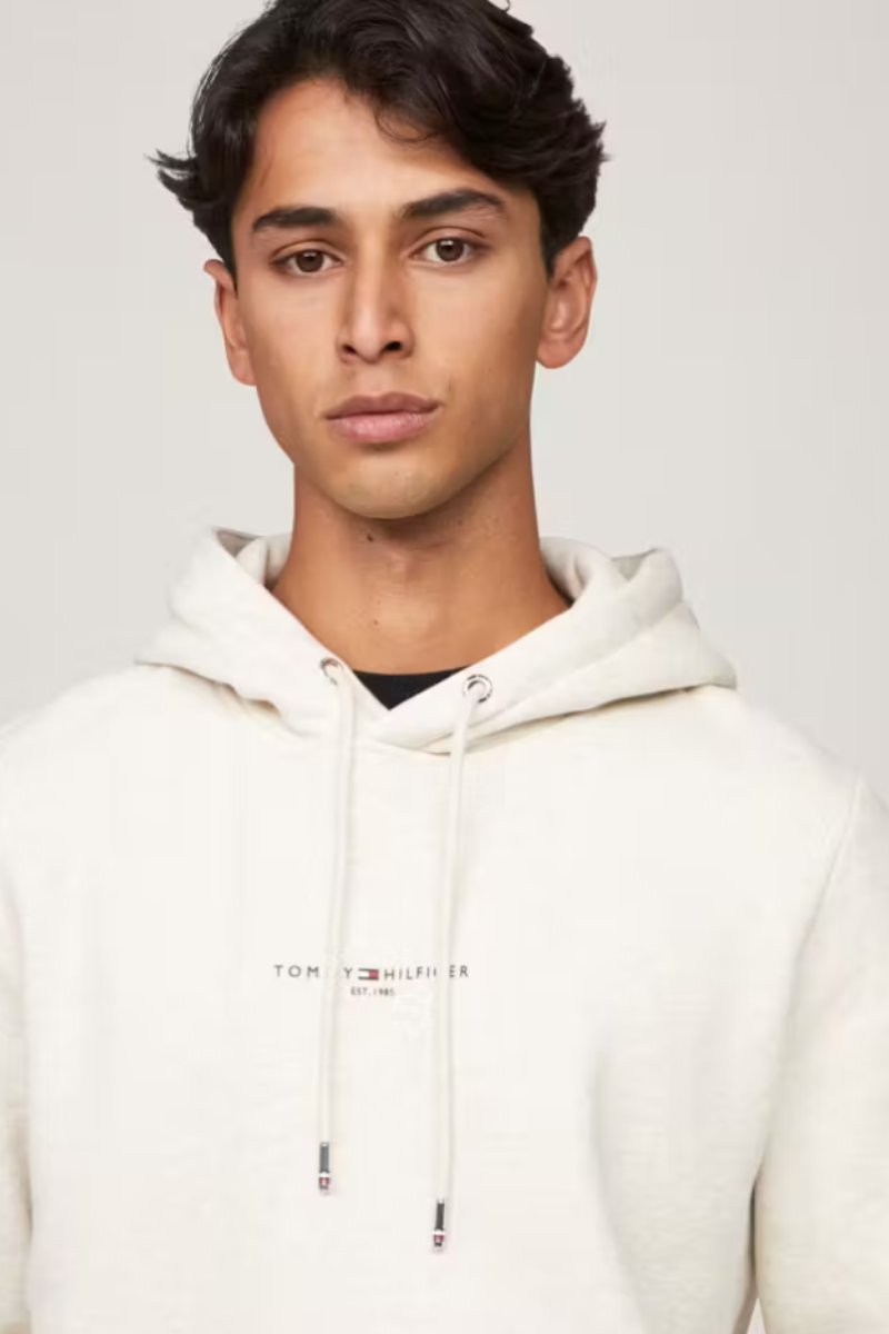 Tommy Hilfiger Logo Hood Tipped Oatmilk