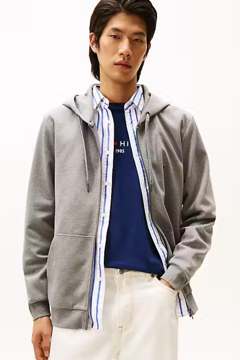 Tommy Hilfiger Essential Intechno Full Zip Grey