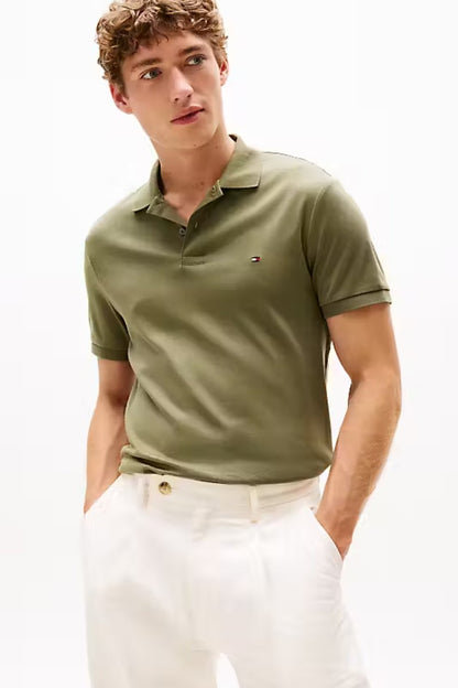 Tommy Hilfiger Liquid Cotton Polo Battle Green