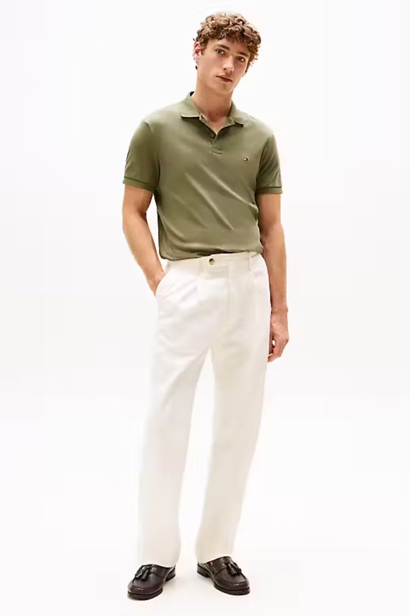 Tommy Hilfiger Liquid Cotton Polo Battle Green