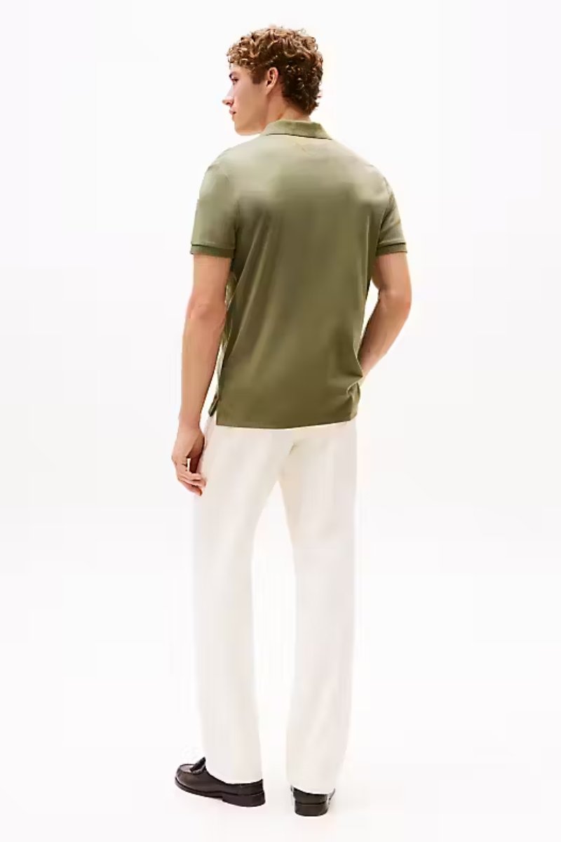 Tommy Hilfiger Liquid Cotton Polo Battle Green