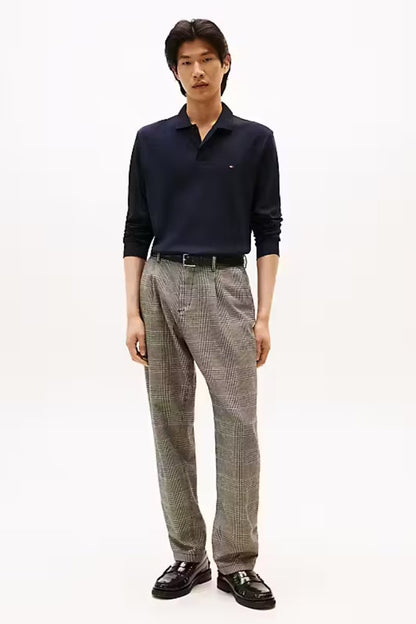 Tommy Hilfiger Long Sleeve Liquid Cotton Polo Navy