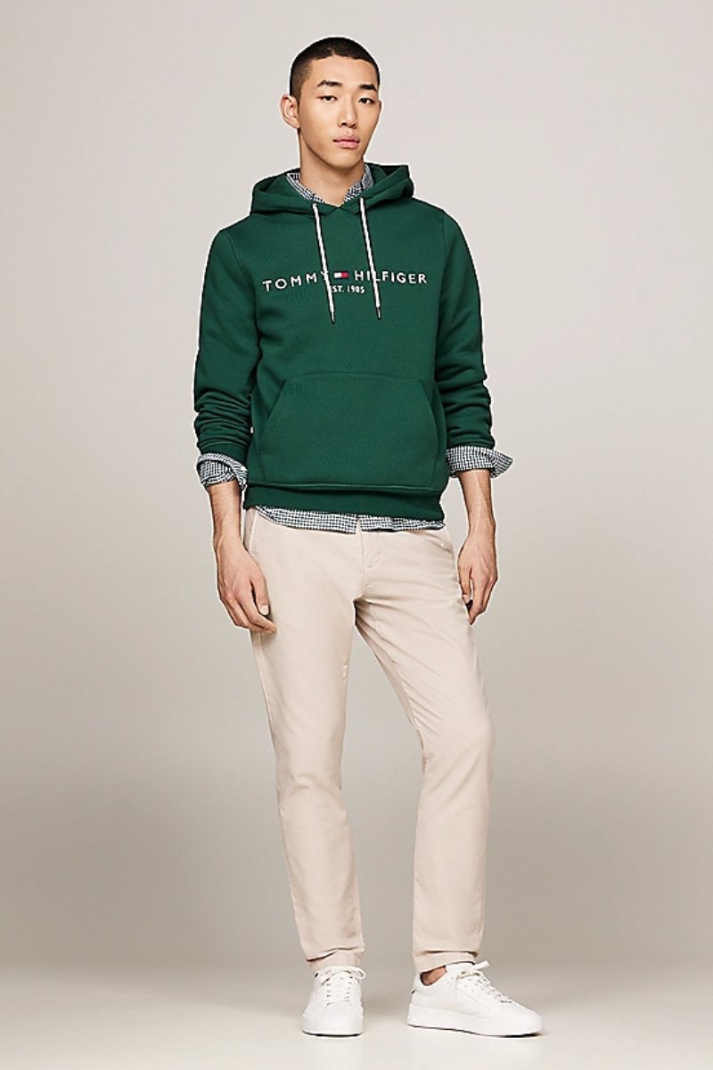 Tommy Hilfiger Logo Hoody Green