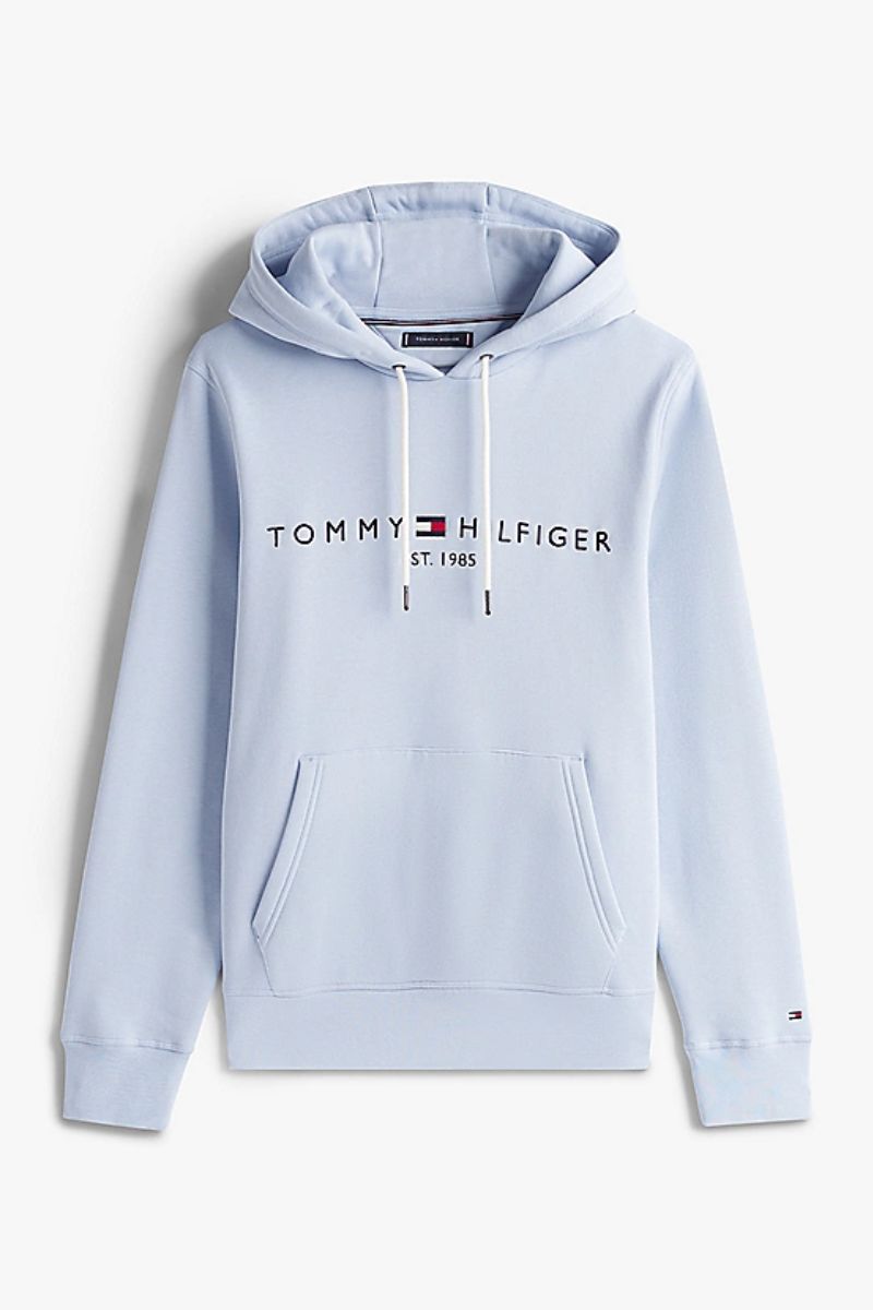 Tommy Hilfiger Logo Hoody Breezy Blue