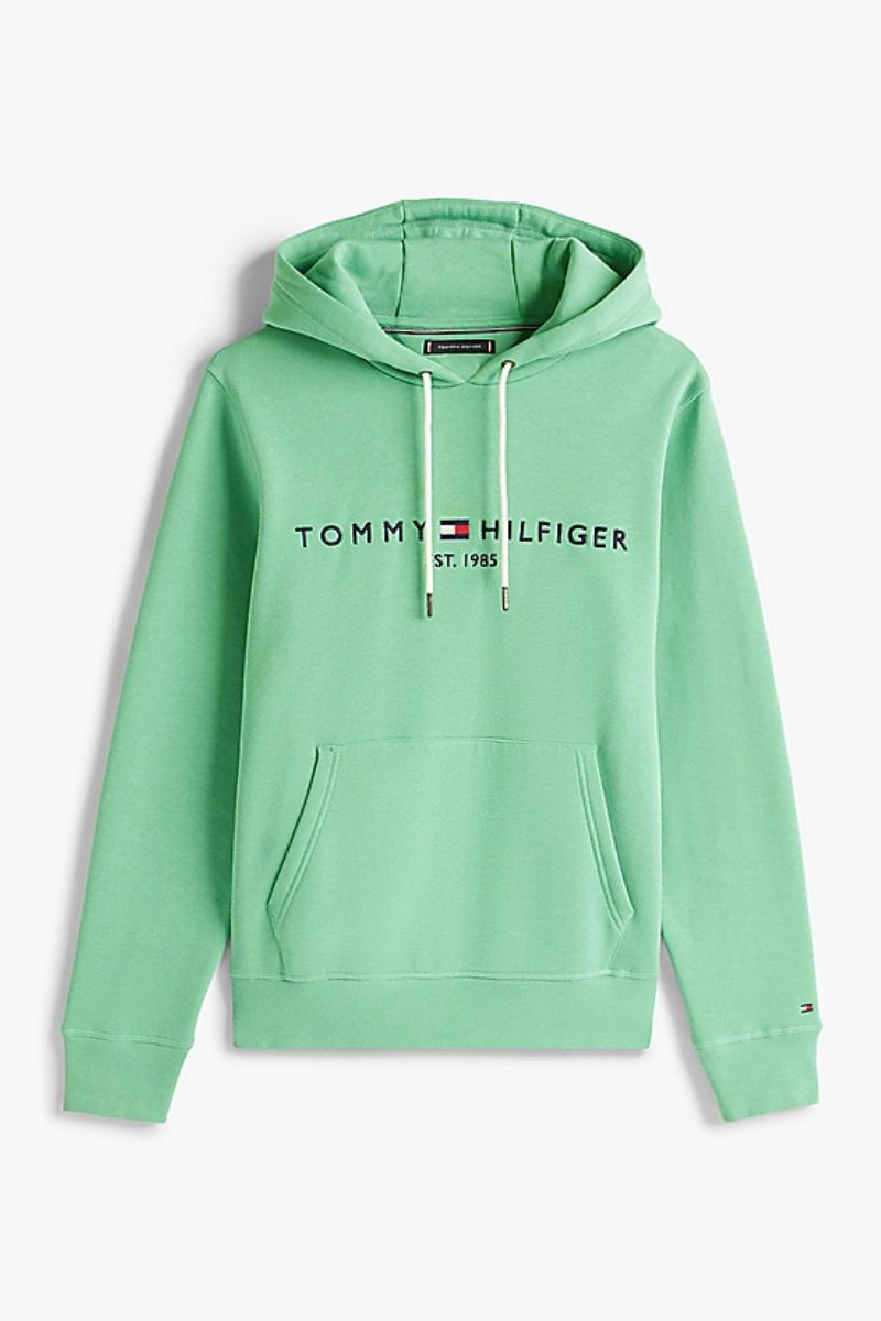 Tommy Hilfiger Logo Hoody Fort Green