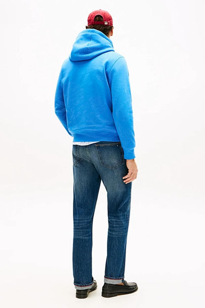 Tommy Hilfiger Logo Hoodie Blue Orbit