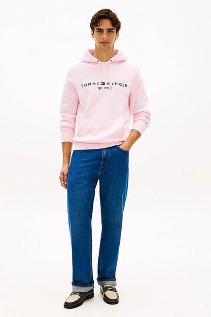 Tommy Hilfiger Logo Hoodie Pink Lily