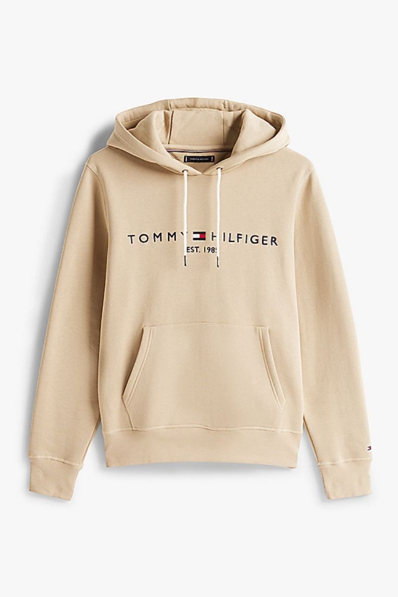 Tommy Hilfiger Logo Hoody Sandalwood