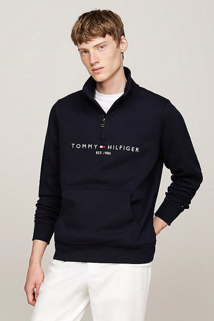 Tommy Hilfiger Logo Mockneck Navy