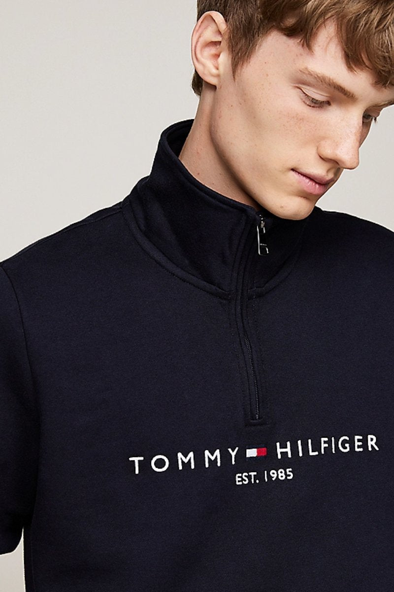 Tommy Hilfiger Logo Mockneck Navy