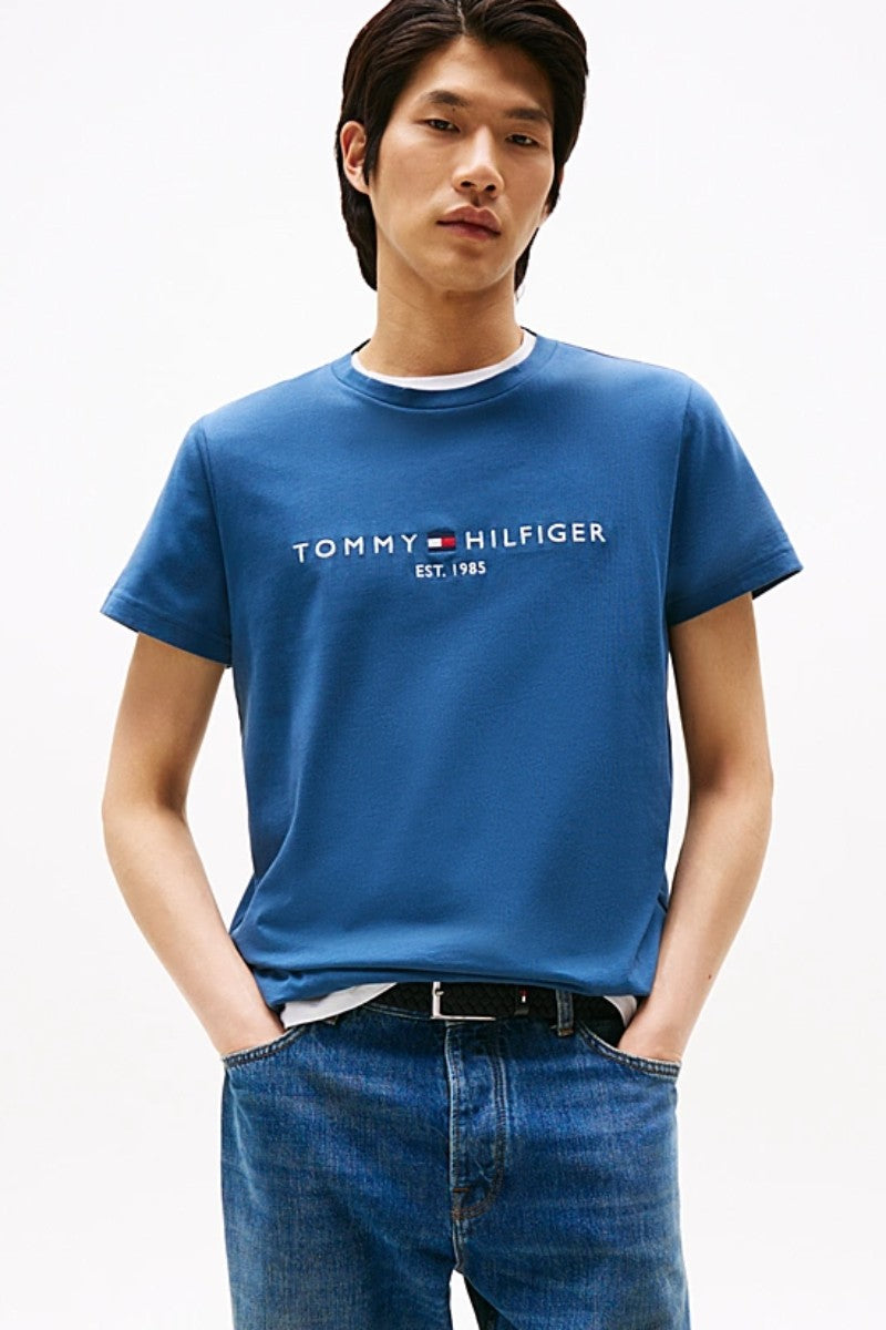 Tommy Hilfiger Logo T-Shirt Agean Sea