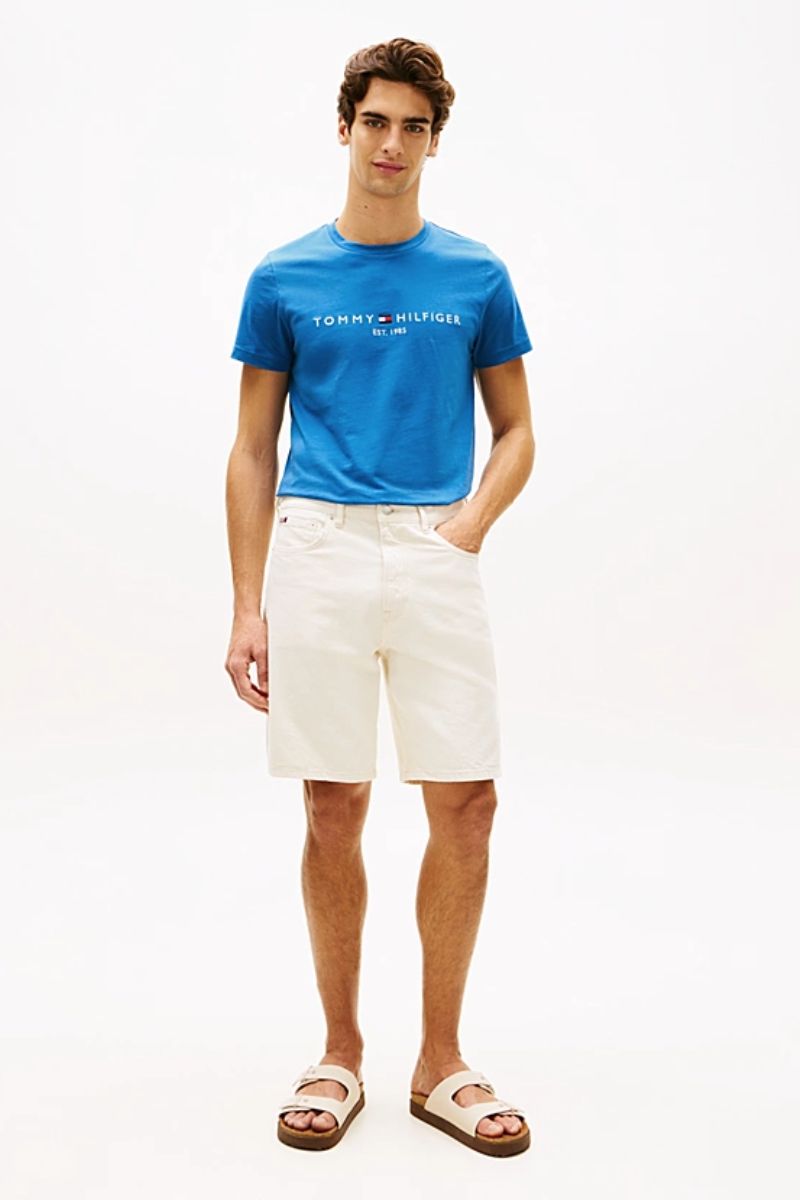 Tommy Hilfiger Logo T-Shirt Blue Orbit