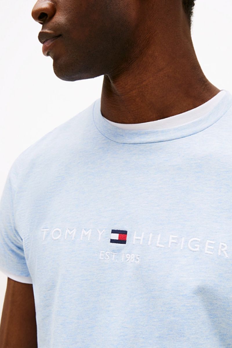 Tommy Hilfiger Logo T-Shirt Heather Blue