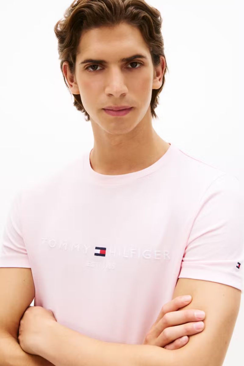 Tommy Hilfiger Logo T-Shirt Pink