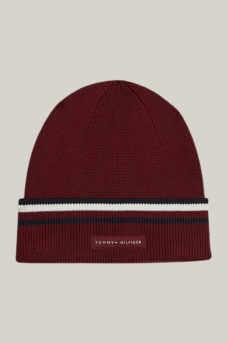 Tommy Hilfiger Corp Love Beanie Rouge