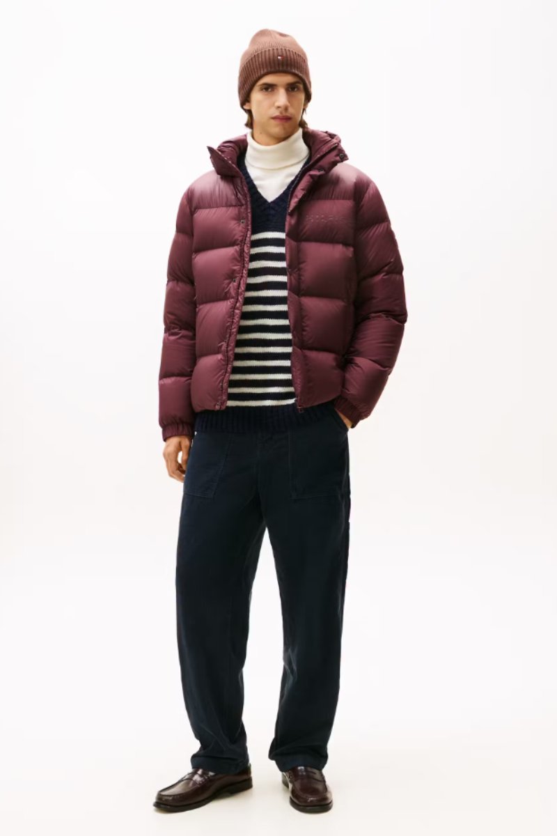 Tommy Hilfiger Mix Down Hooded Puffer Mens Down Jacket – Patrick