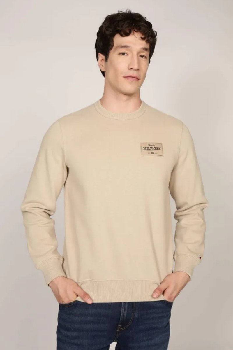 Tommy Hilfiger Monotype Label Sweat Sandalwood