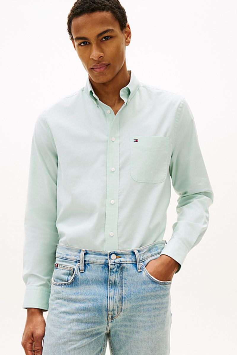 Tommy Hilfiger 42287 Oxford Solid Shirt Mint
