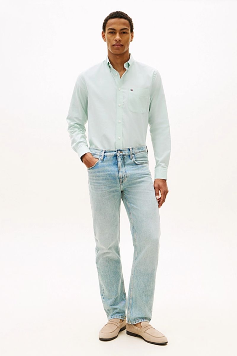 Tommy Hilfiger 42287 Oxford Solid Shirt Mint