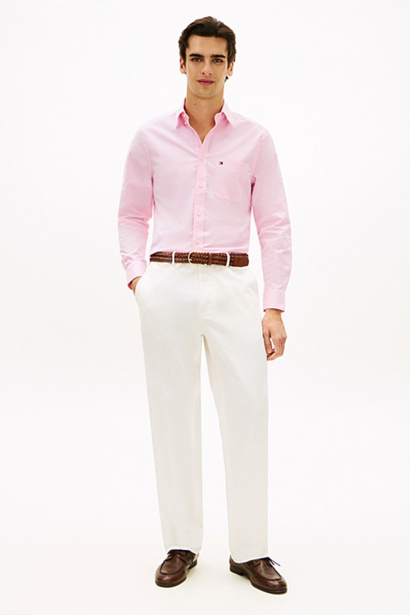 Tommy Hilfiger 42287 Oxford Solid Shirt Rose