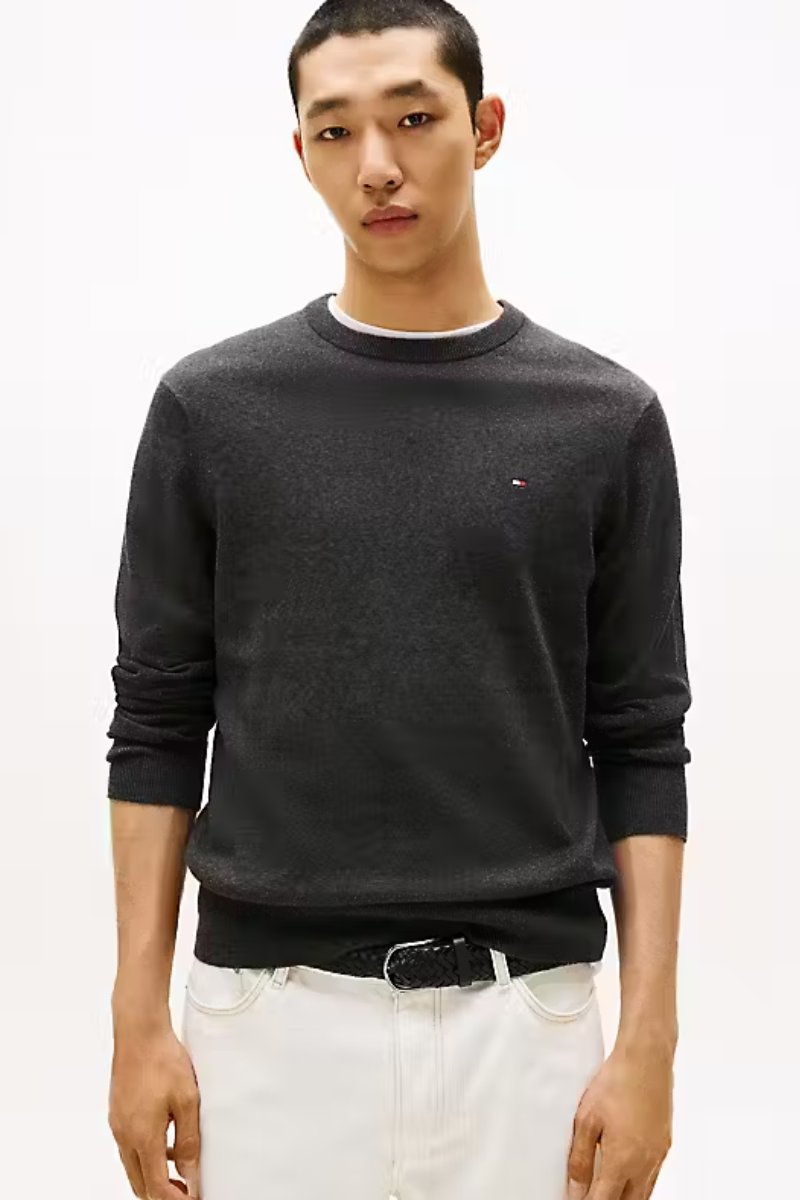 Tommy Hilfiger Pima Cotton Cashmere Crew Grey