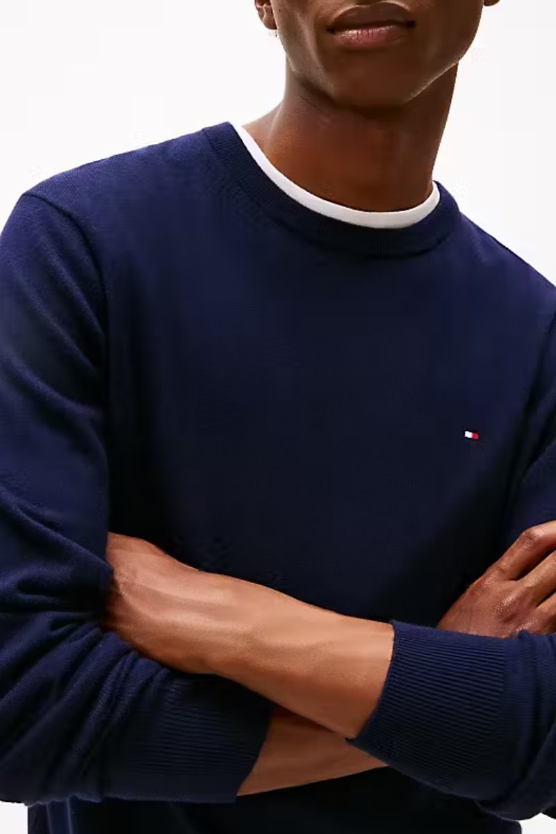 Tommy Hilfiger Pima Cotton Cashmere Crew Navy