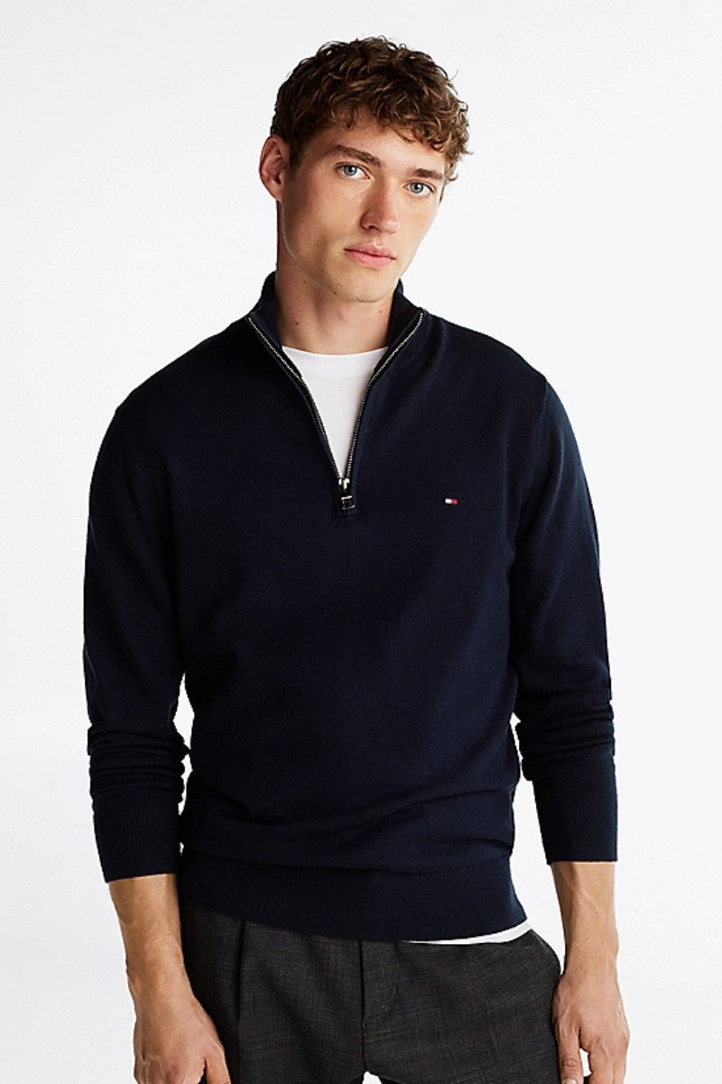 Tommy Hilfiger Pima Cotton Cashmere Half Zip