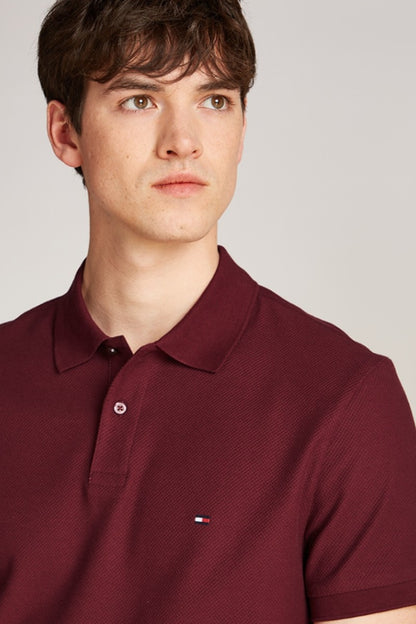 Tommy Hilfiger Pique Structure Polo Rouge