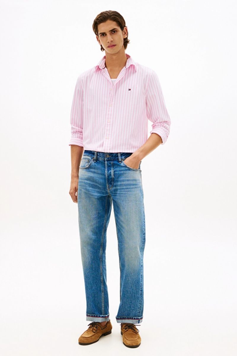 Tommy Hilfiger Flex Poplin Classic Shirt Classic Pink