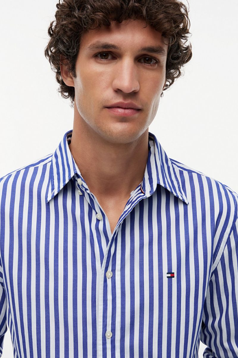 Tommy Hilfiger Flex Poplin Classic Shirt Wedge Blue