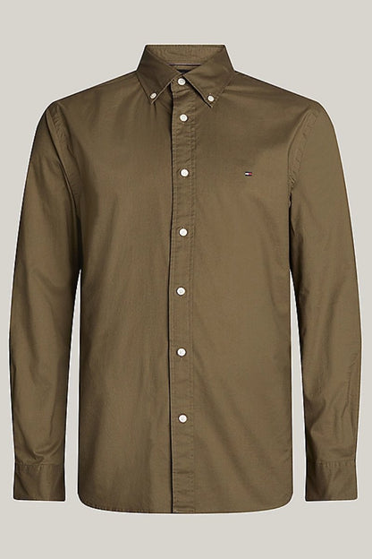 Tommy Hilfiger Flex Poplin RF Shirt Green