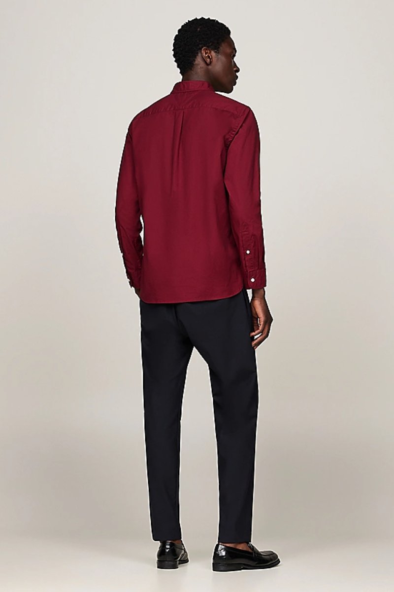 Tommy Hilfiger Flex Poplin RF Shirt Rouge