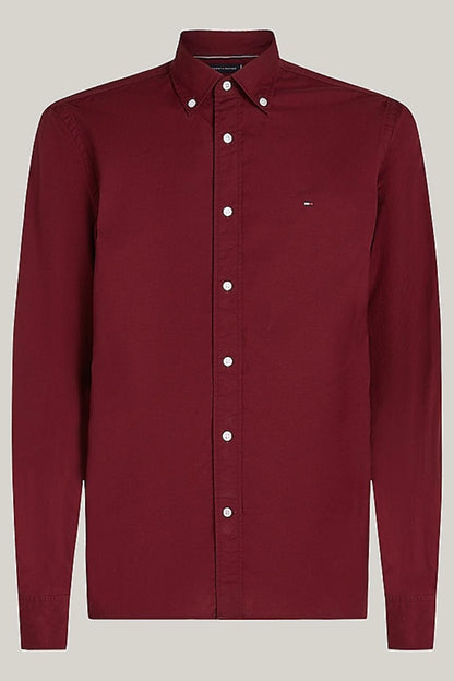 Tommy Hilfiger Flex Poplin RF Shirt Rouge